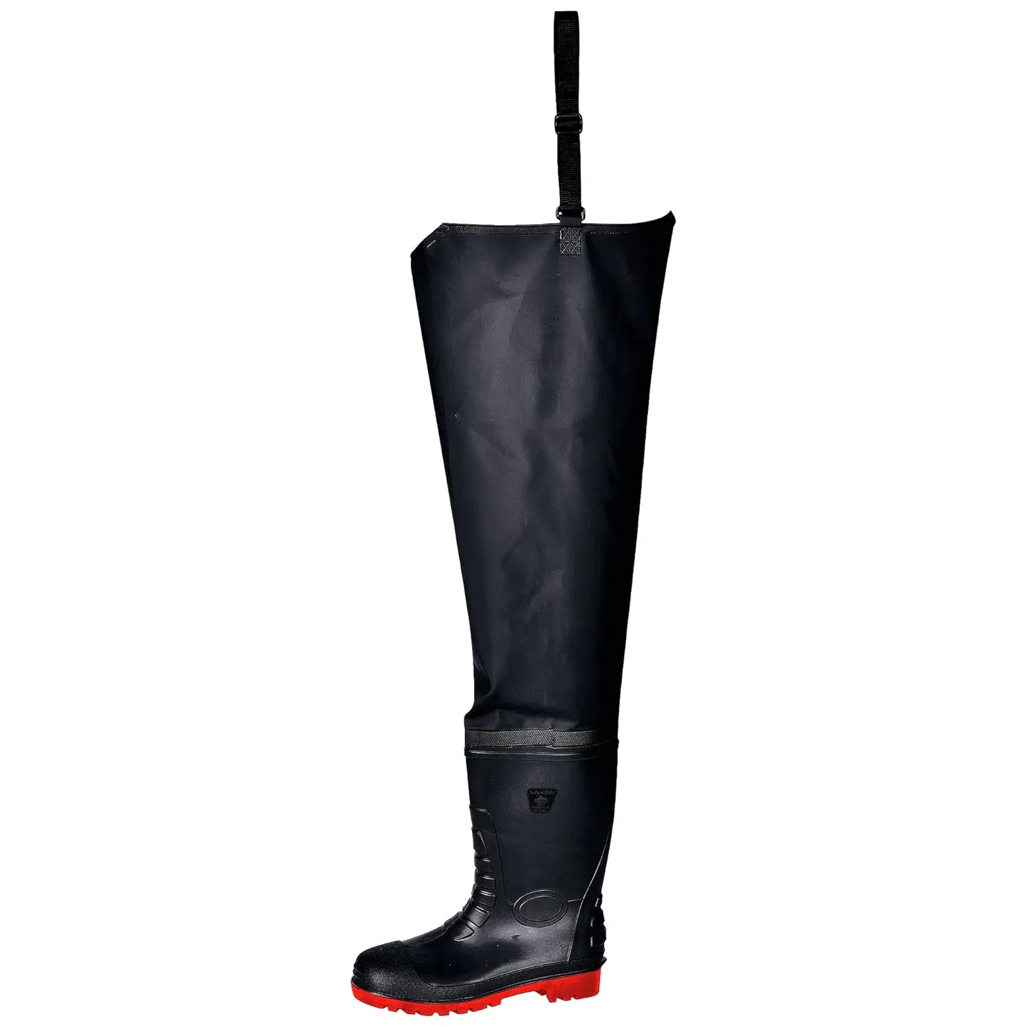 Ботинки Portwest FW71BKR44 Series FW71 Safety Waist Wader, S5, Regular, Size: 44, Black