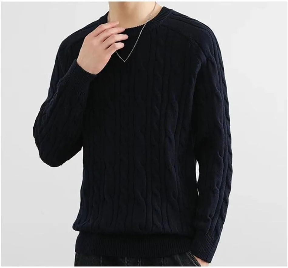 Мужской пуловер свитер Slim Fit осенне-зимний повседневный деловой с длинным рукавом модный топ Generic, Baolan — фото 4