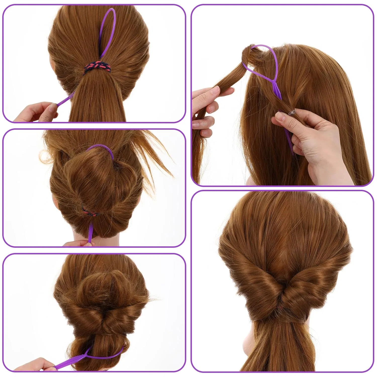 Набор из 24 инструментов для плетения волос Hair Tail Twister Bremorou — фото 4