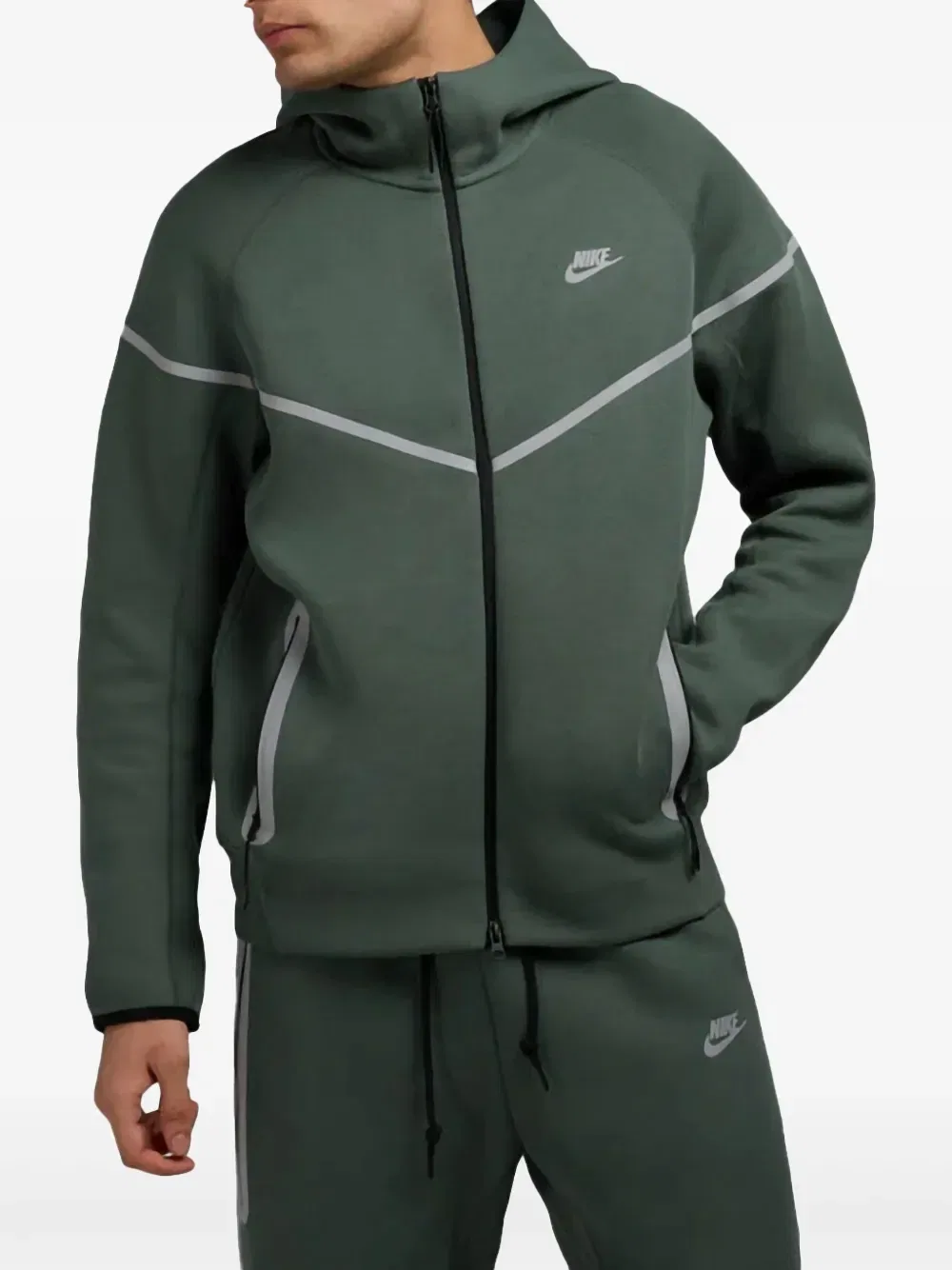 Худи Tech Windrunner Nike, зеленый