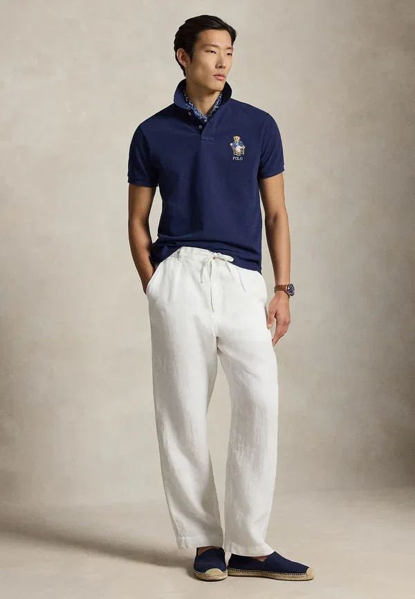 Поло с коротким рукавом Polo Ralph Lauren, цвет ньюпорт-нави — фото 2
