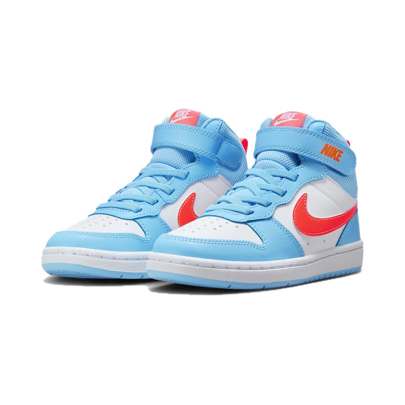 Футболка Nike Court Borough Mid 2 PS 'Аквамариновый Синий Оранжевый' Синий Белый Оранжевый — фото 3
