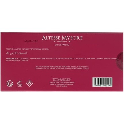 Alexandre.J The Collector Altesse Mysore Eau de Parfum 100 мл 3,4 унции Alexandre J — фото 2