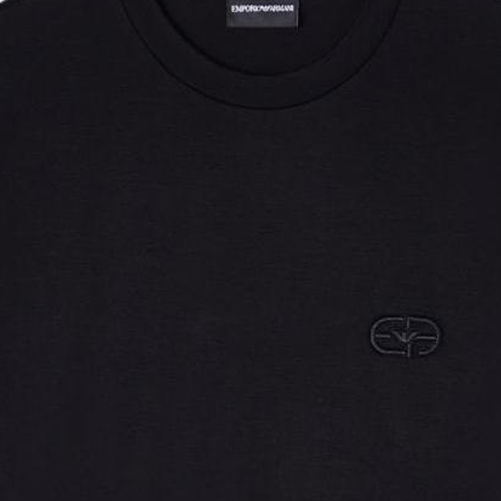 Футболка SS26 мужская EMPORIO ARMANI, черный — фото 2