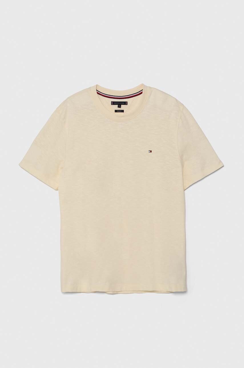 

Хлопковая футболка Tommy Hilfiger, бежевый