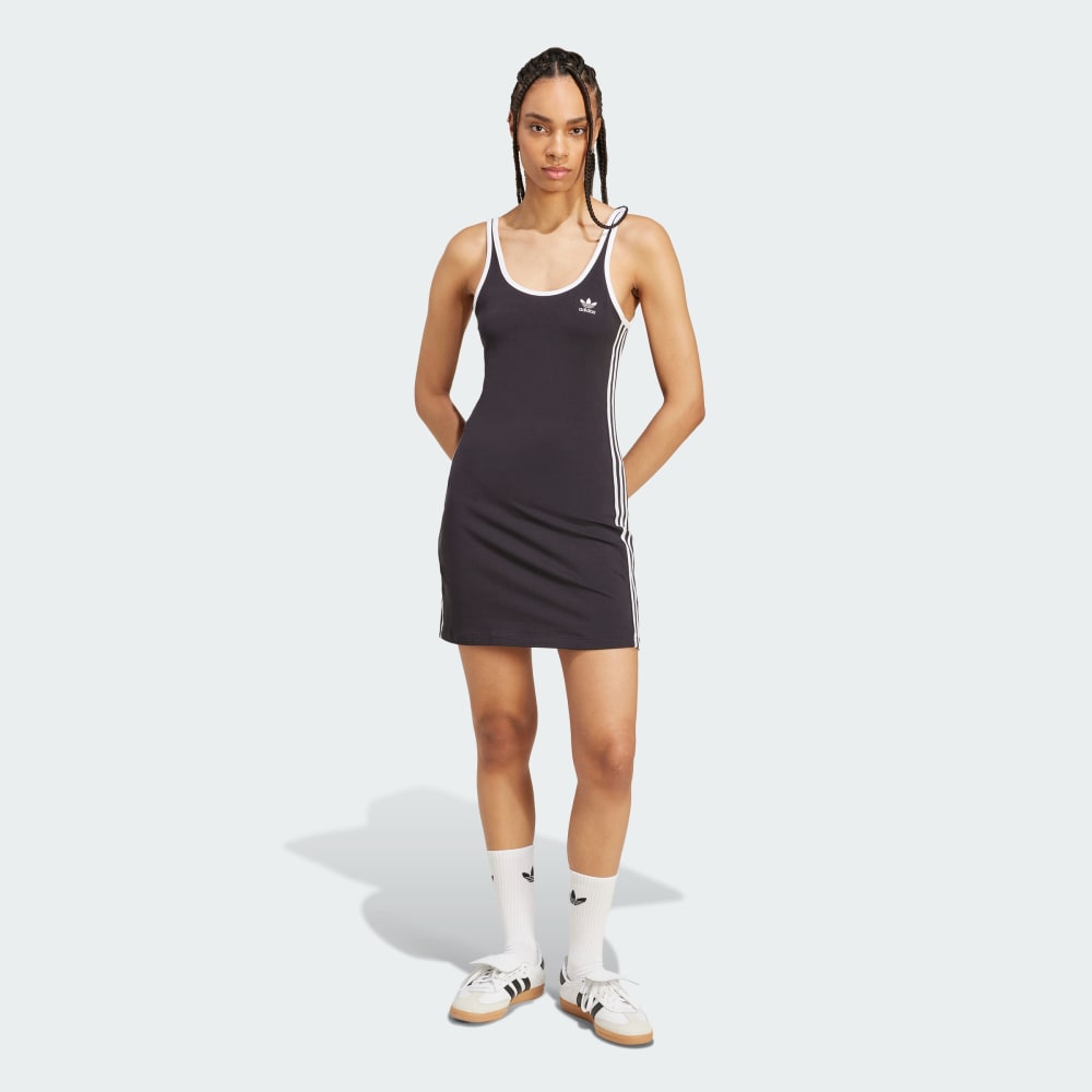 

Платье Adidas Adicolor 3-Stripes Tank Dress Mini, черный/белый