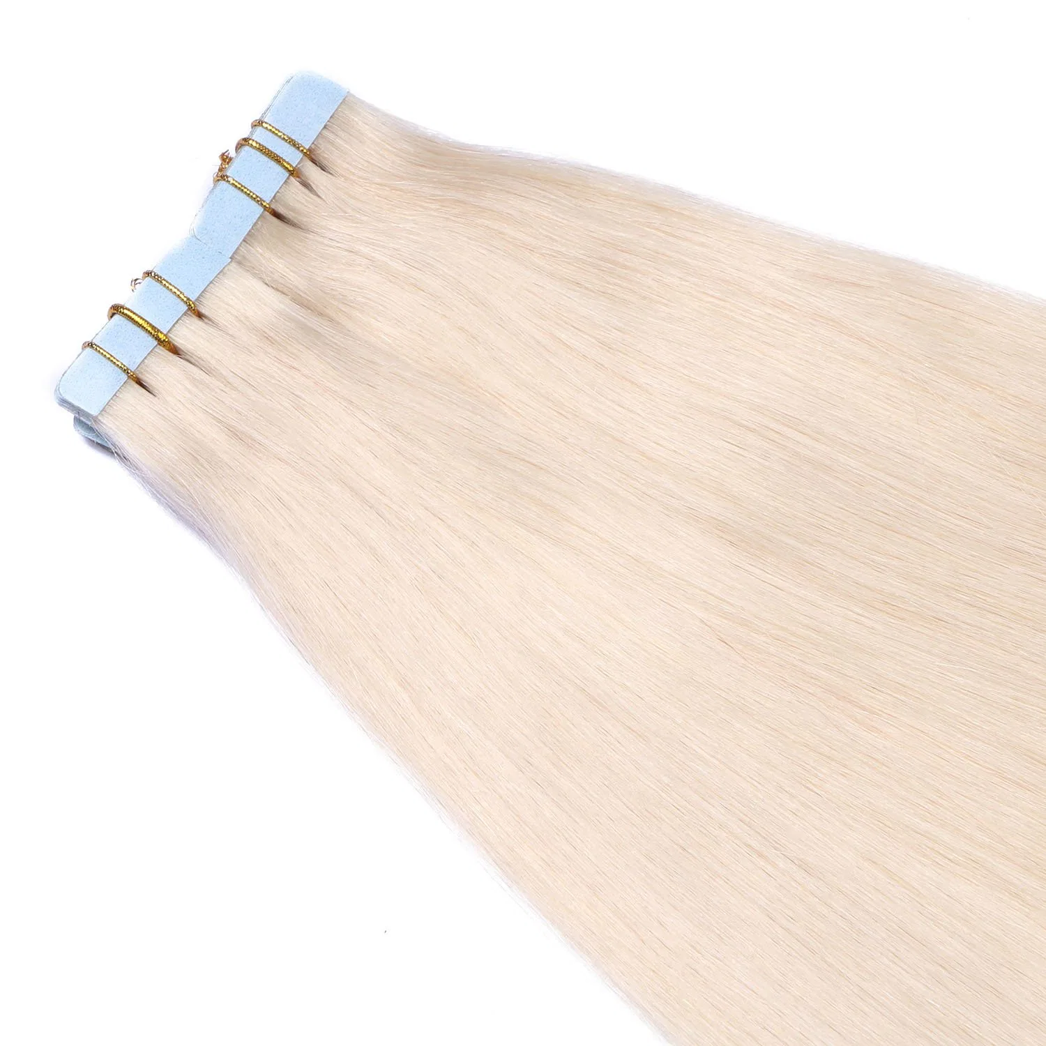Накладные волосы на лентах #60 белого блонда от NOVON Hair Extensions Haar-Profi — фото 2