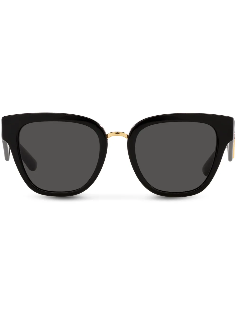 

Солнцезащитные очки в круглой оправе с логотипом Dolce & Gabbana Eyewear, черный