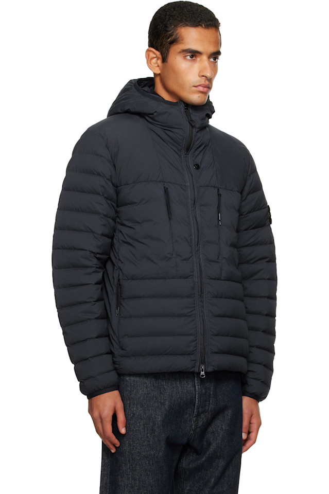 Stone Island Бесшовная нейлоновая пуховая куртка Navy 4100020 — фото 2