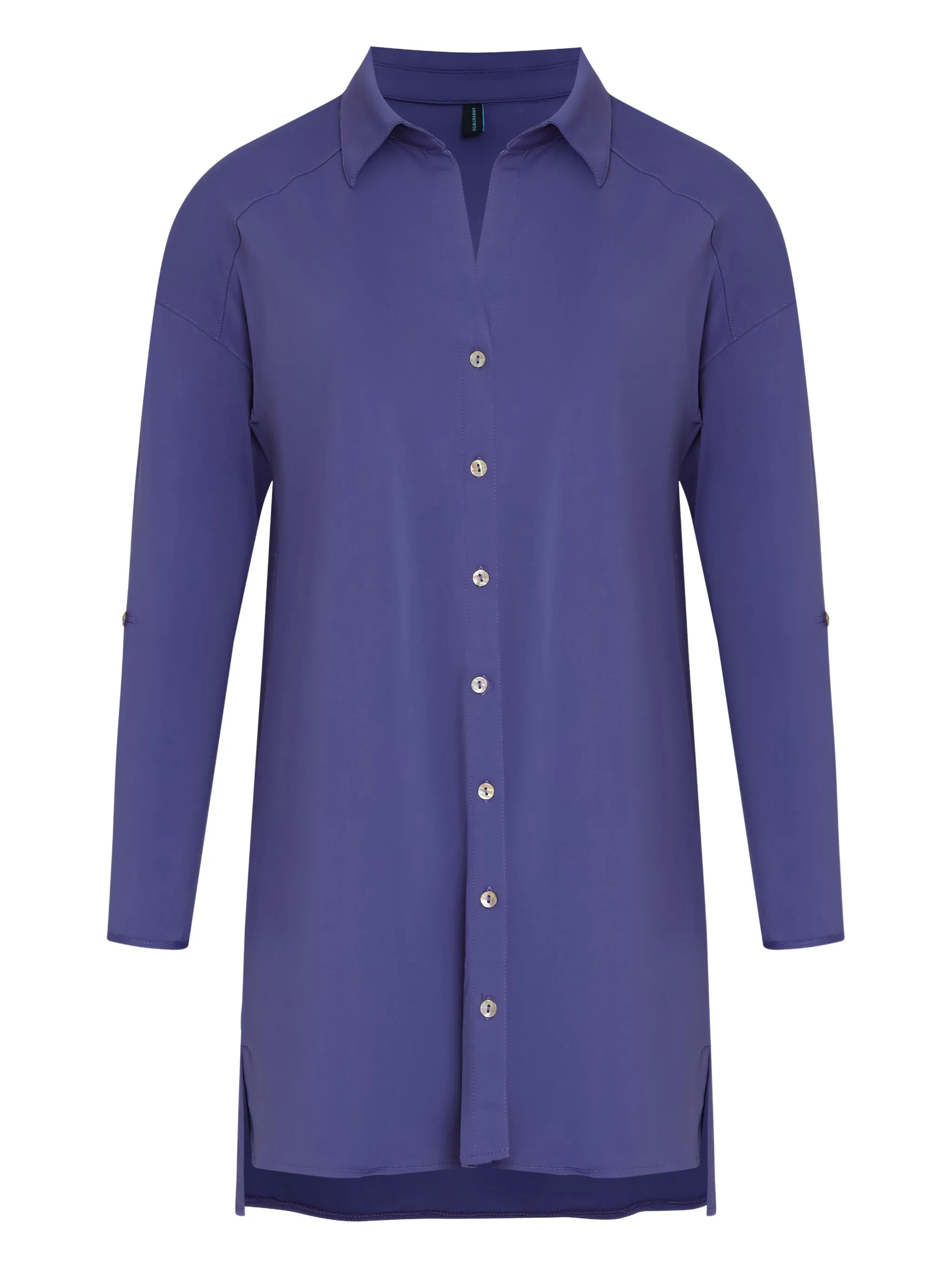 

Платье-рубашка мини Meline с манжетами на пуговицах Lygia & Nanny, фиолетовый