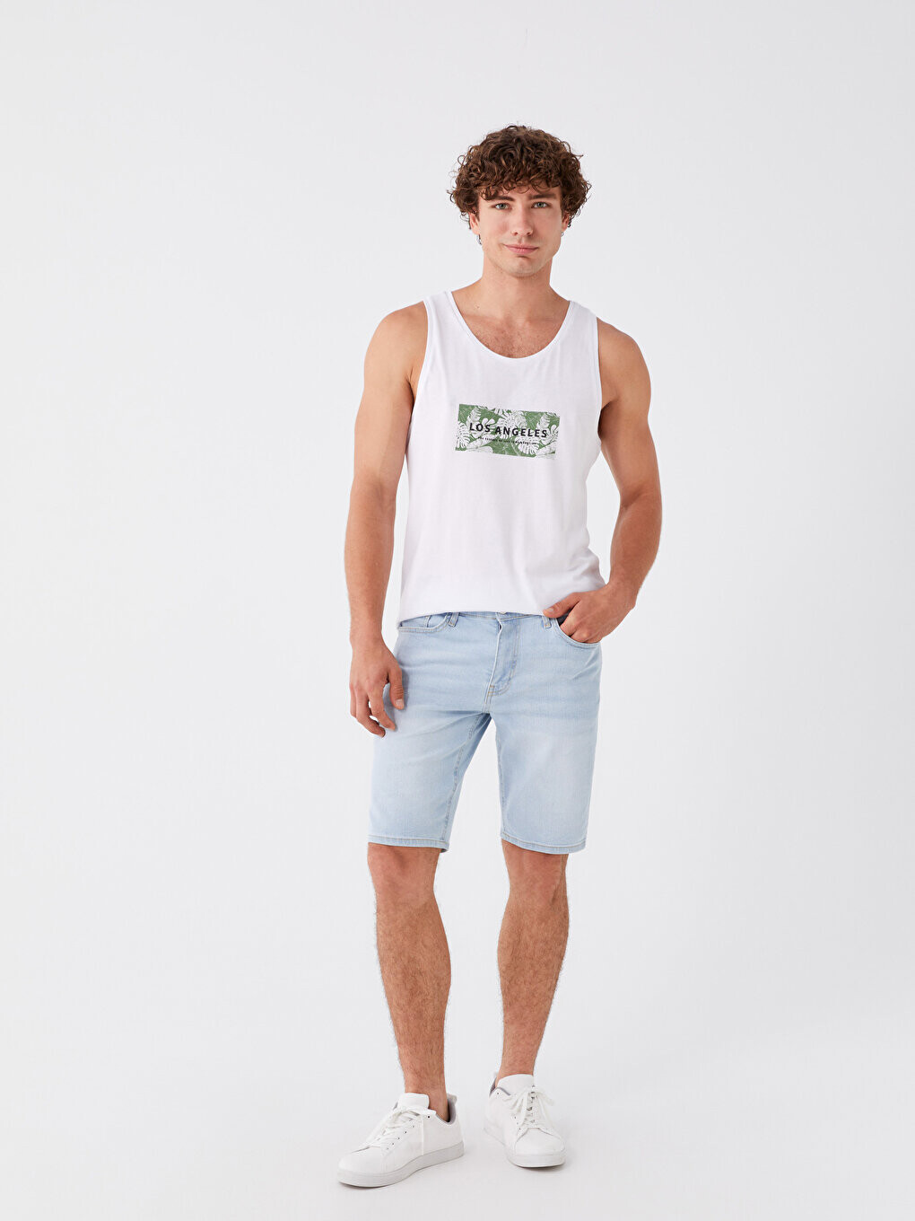 

Мужские джинсовые шорты узкого кроя LCW Jeans, открытое индиго родео