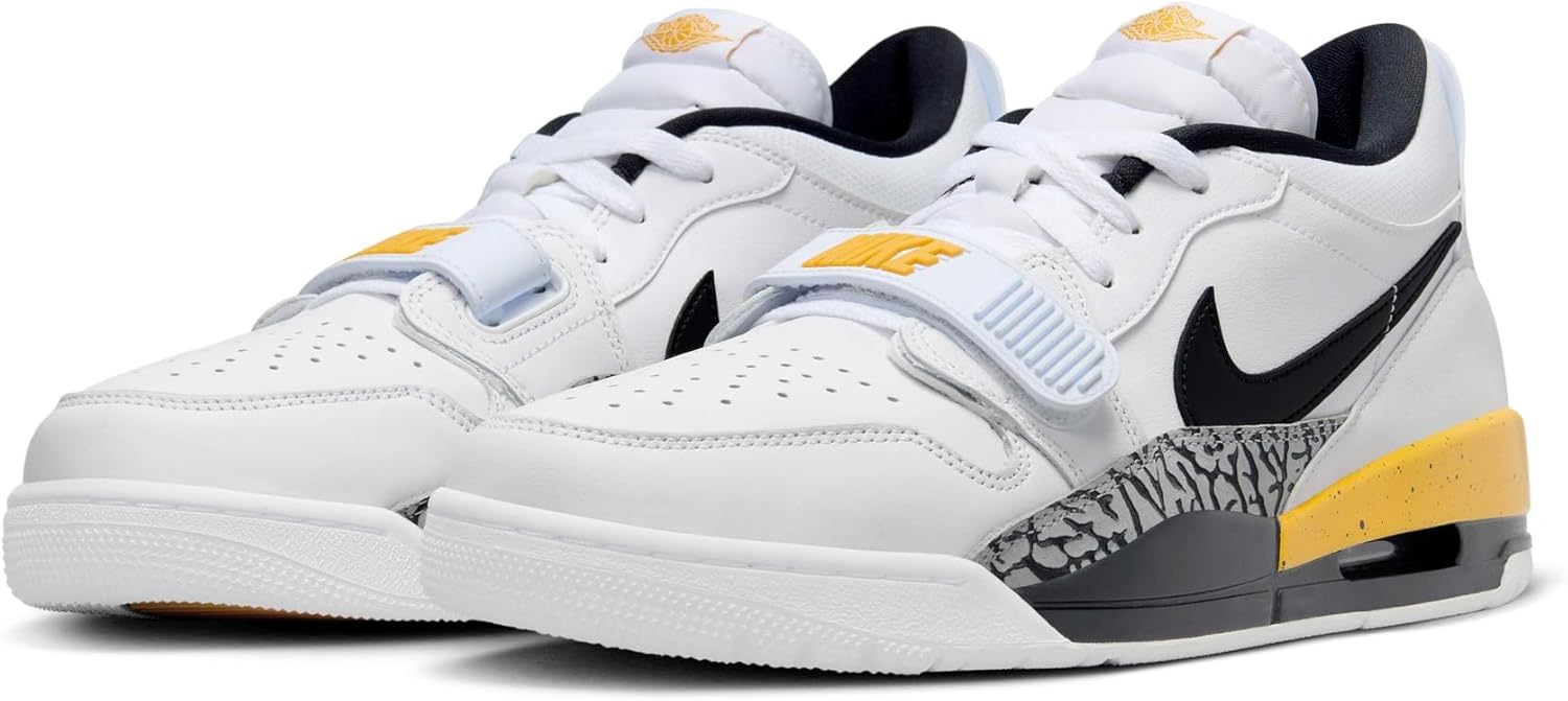 Мужские кроссовки Jordan Air Legacy 312 Low Nike, белый/желтый — фото 2