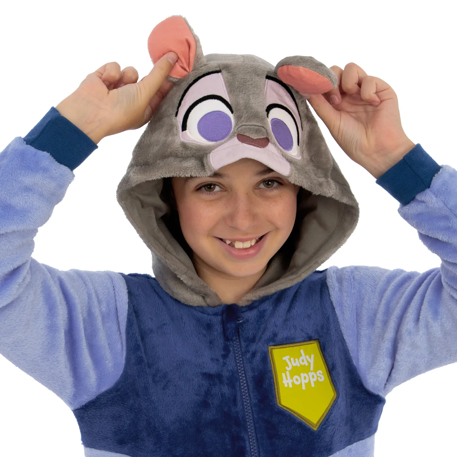 Детская пижама-комбинезон с ушками Judy Hopps Disney, синий — фото 3