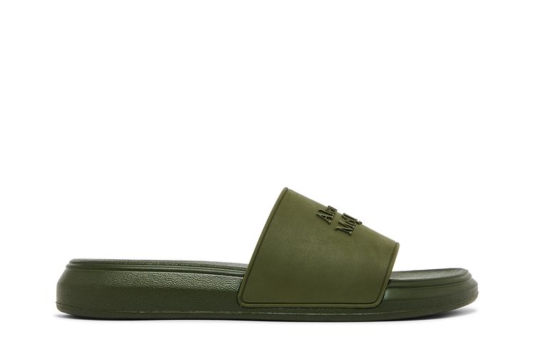 

Шлепанцы Alexander McQueen Pool Slide 'Forest Green', зеленый