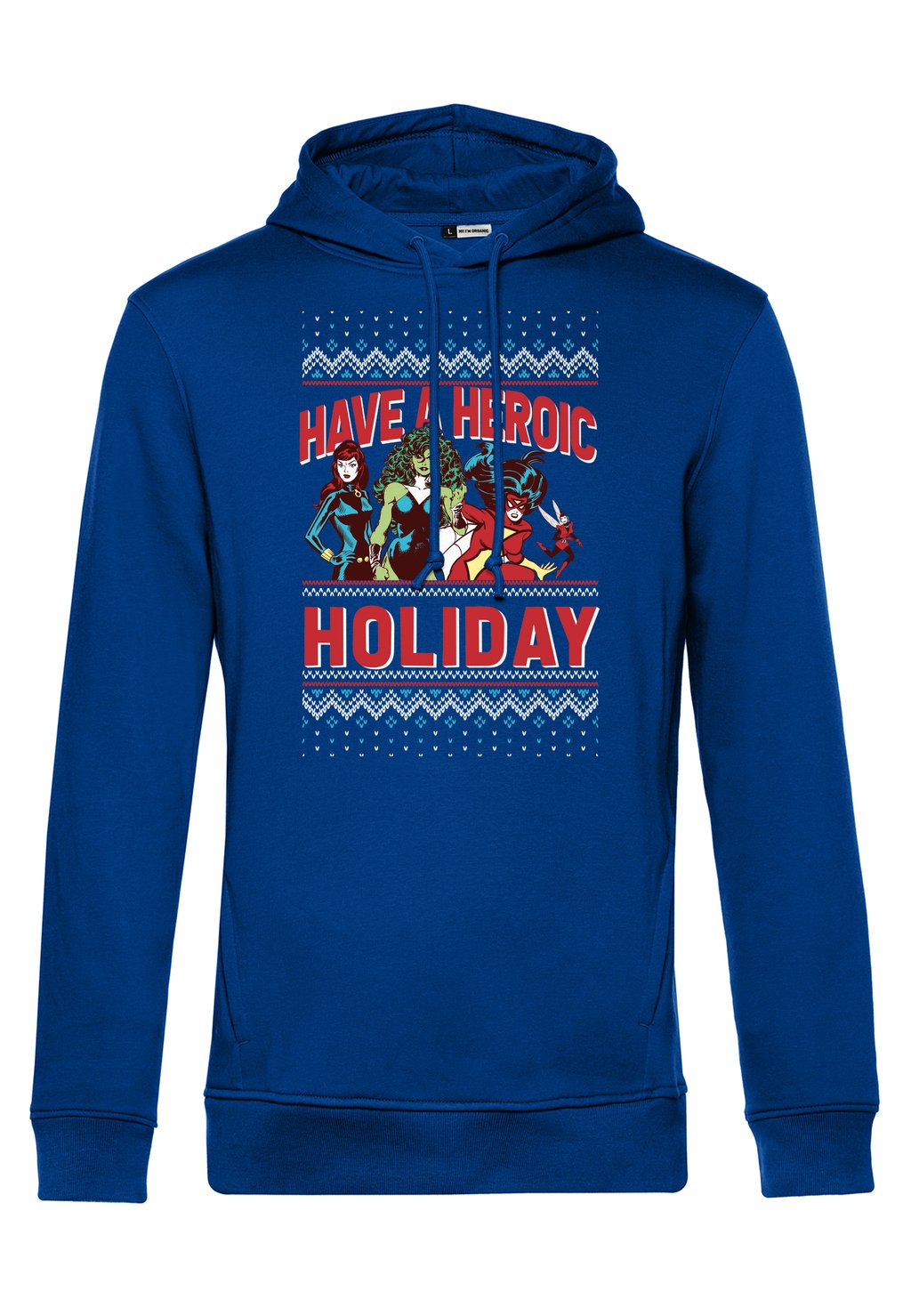 

Толстовка с капюшоном AVENGERS CLASSIC HEROIC HOLIDAY Marvel, синий