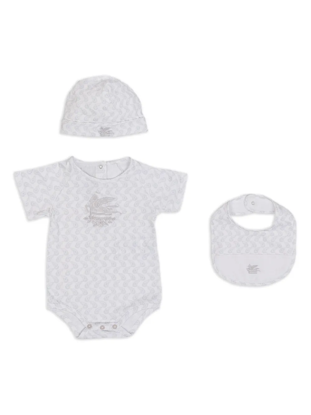 

Комплект из трех комбинезонов с принтом Paisley ETRO KIDS, белый