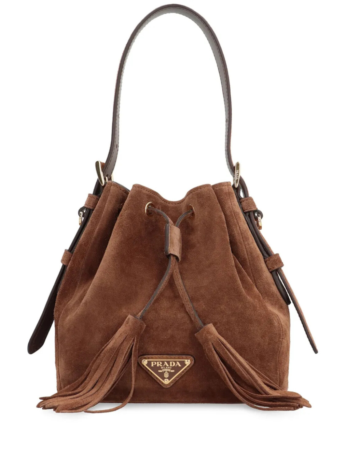 

Prada сумка-ведро с логотипом, синий