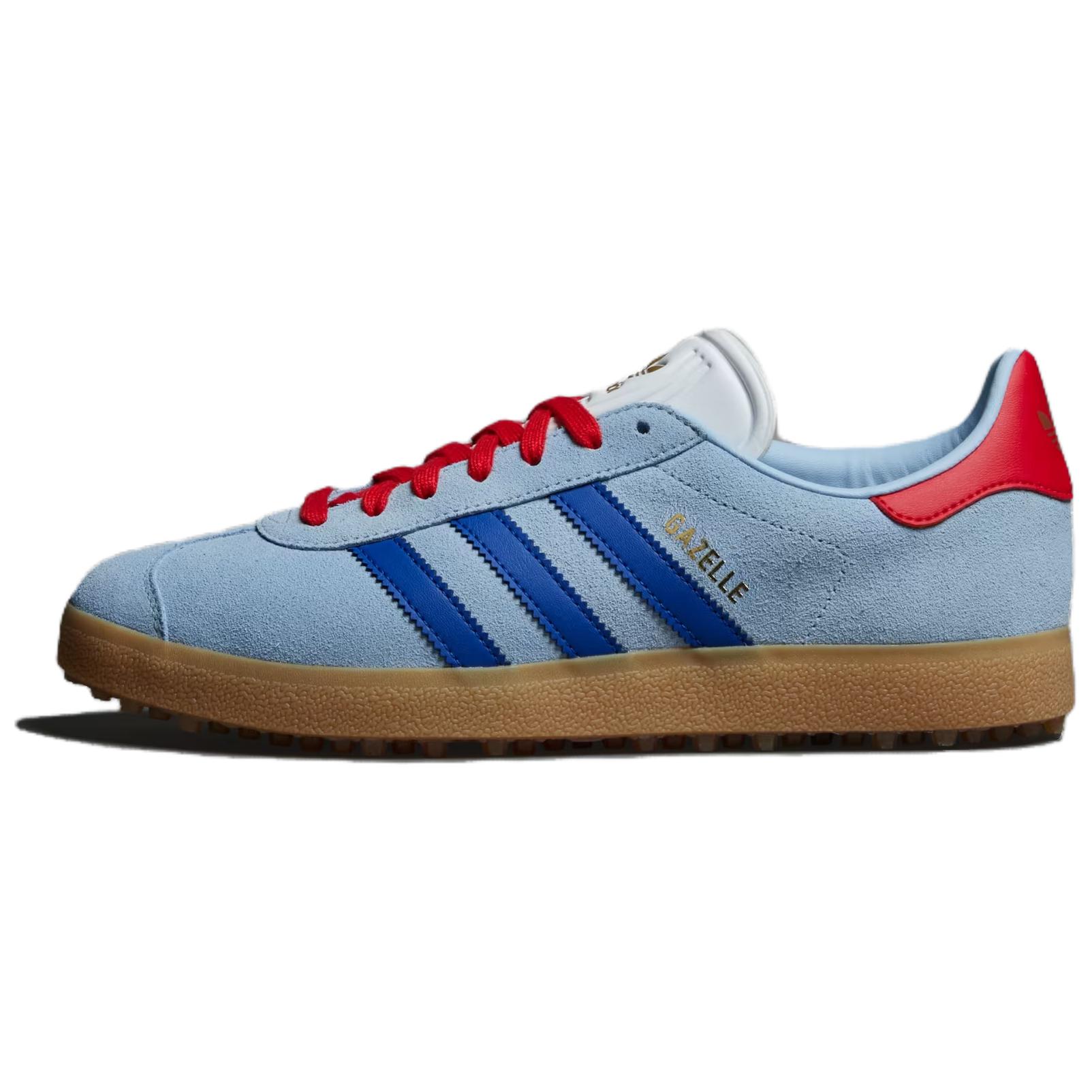 

Кроссовки Adidas Gazelle Spikeless Golf Clear Sky Royal Better Scarlet Adidas Originals, синий/красный