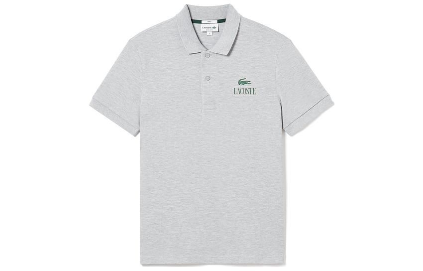

Рубашка-поло мужская серебристо-серая CCA LACOSTE, Silver Gray CCA