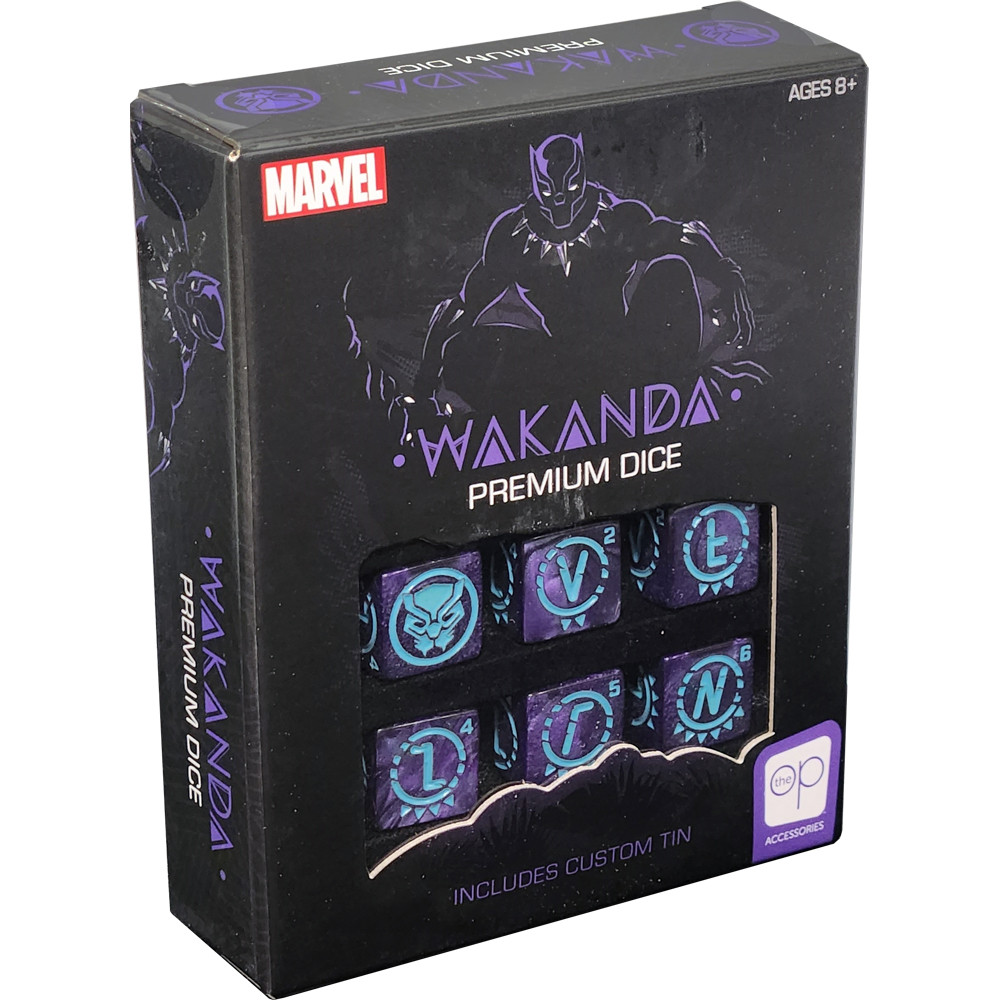 

Аксессуары USAopoly Premium d6 Dice Set: Wakanda Forever (6)