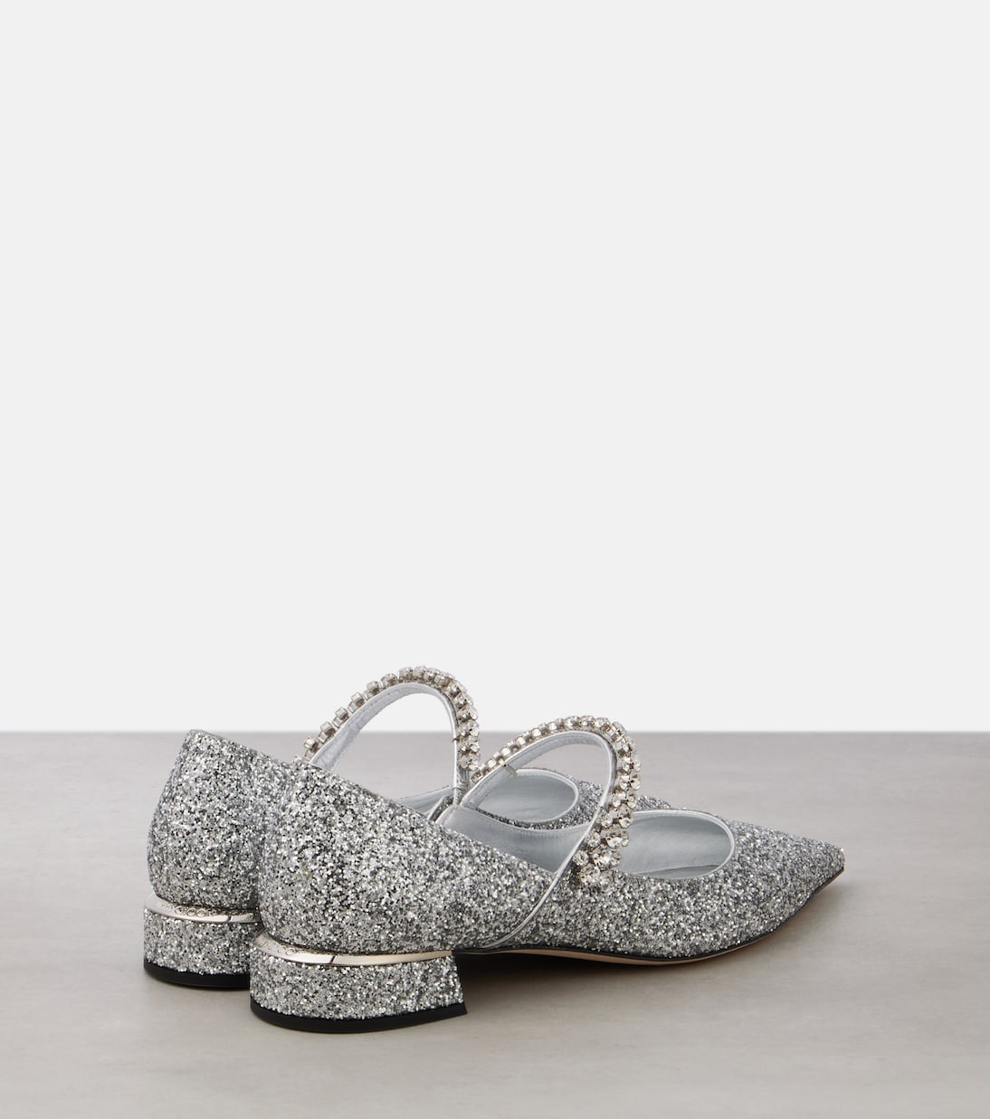 Туфли Mary Jane Bing 25 с декоративными элементами Jimmy Choo, серебряный — фото 2