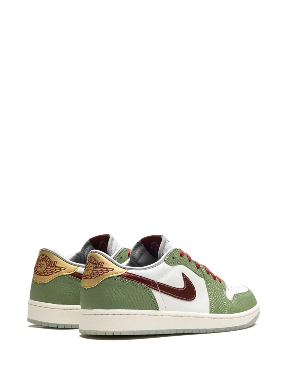 Кроссовки Air Jordan 1 Low SE Year of the Dragon, зеленый — фото 3