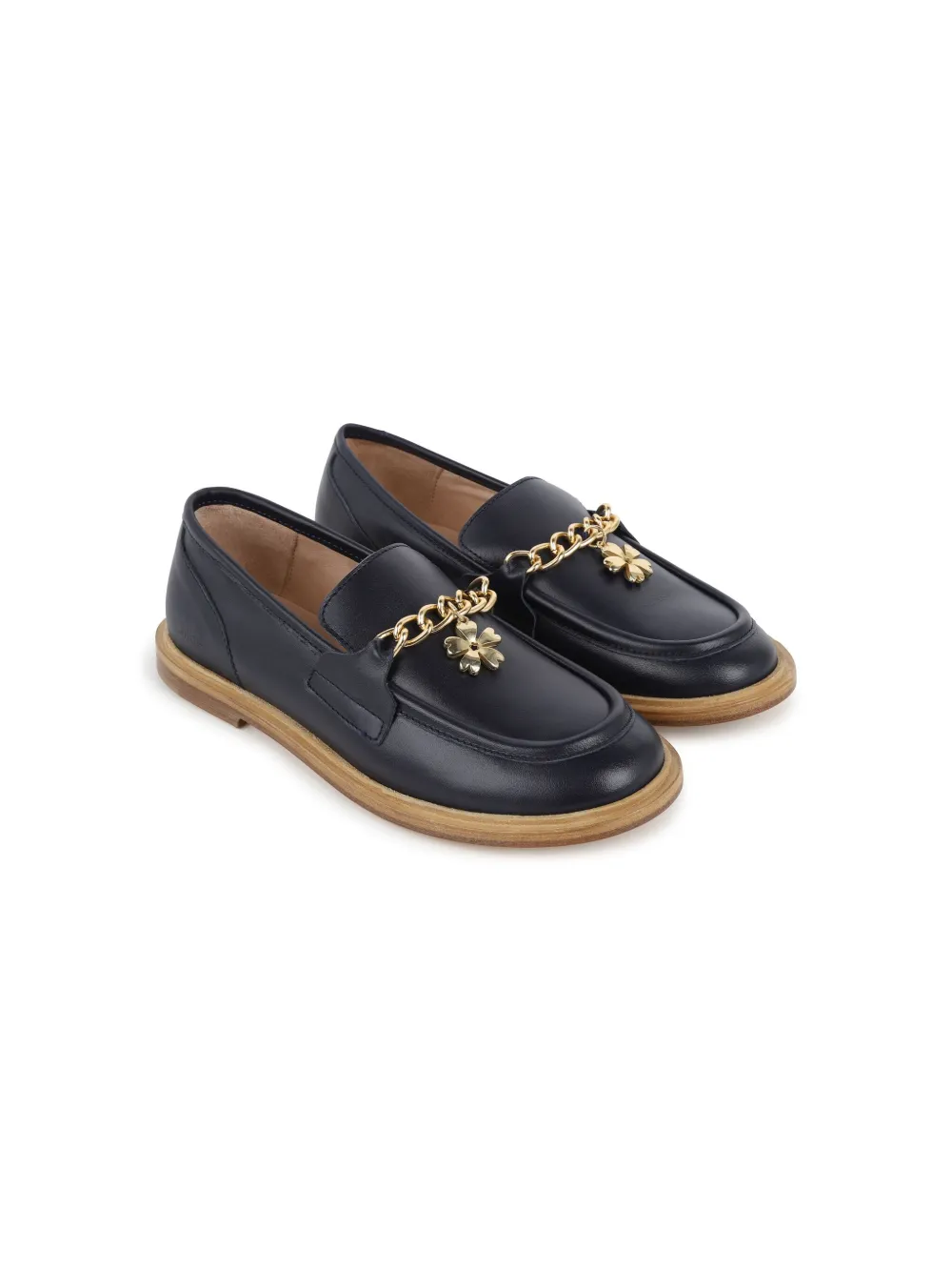 

Мокасины с цепочкой Chloé Kids, синий