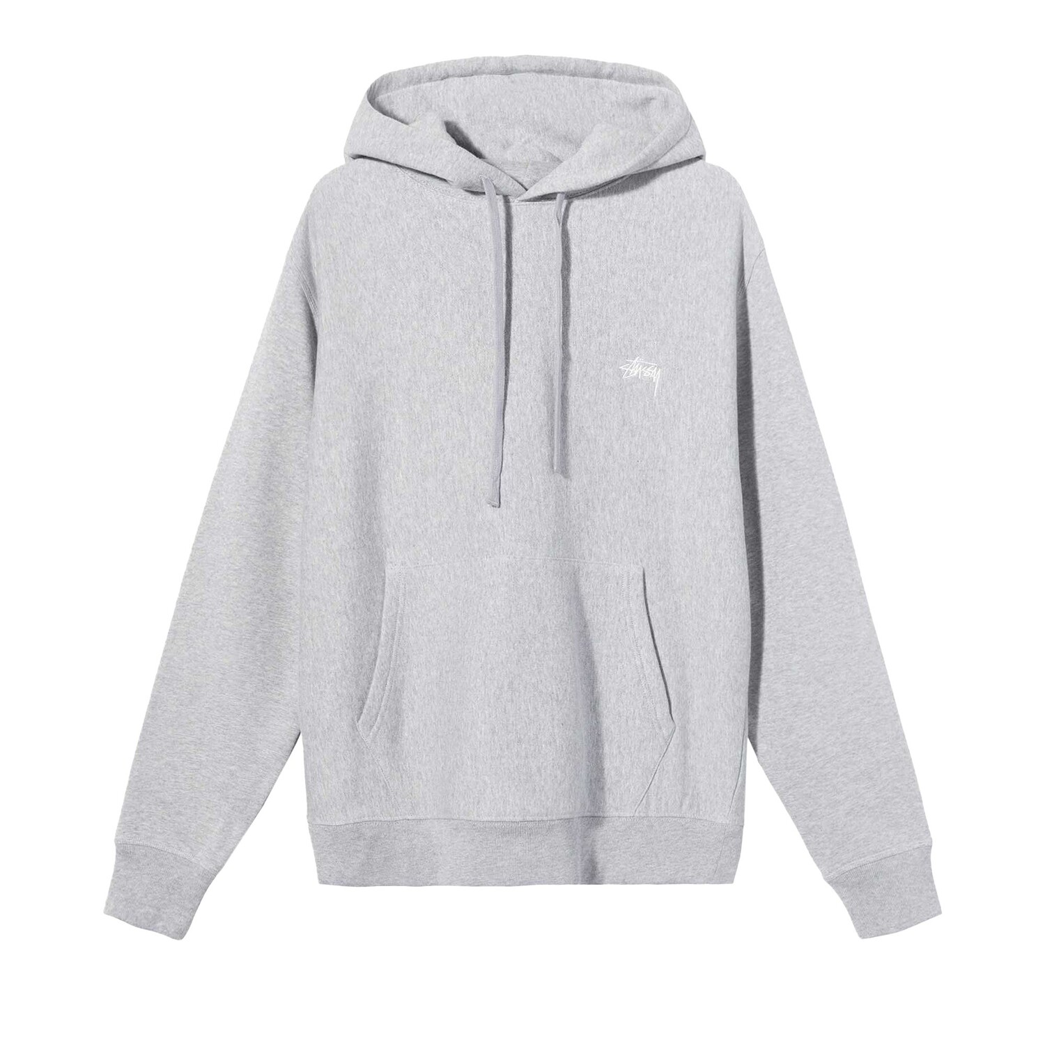 

Худи Stussy Stock Logo Grey Heather