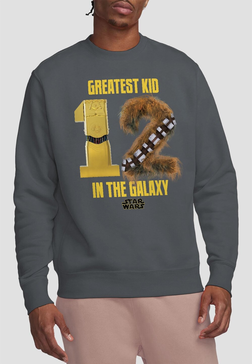 

Толстовка STAR WARS GREATEST C3PO CHEWBACCA Star Wars, антрацит