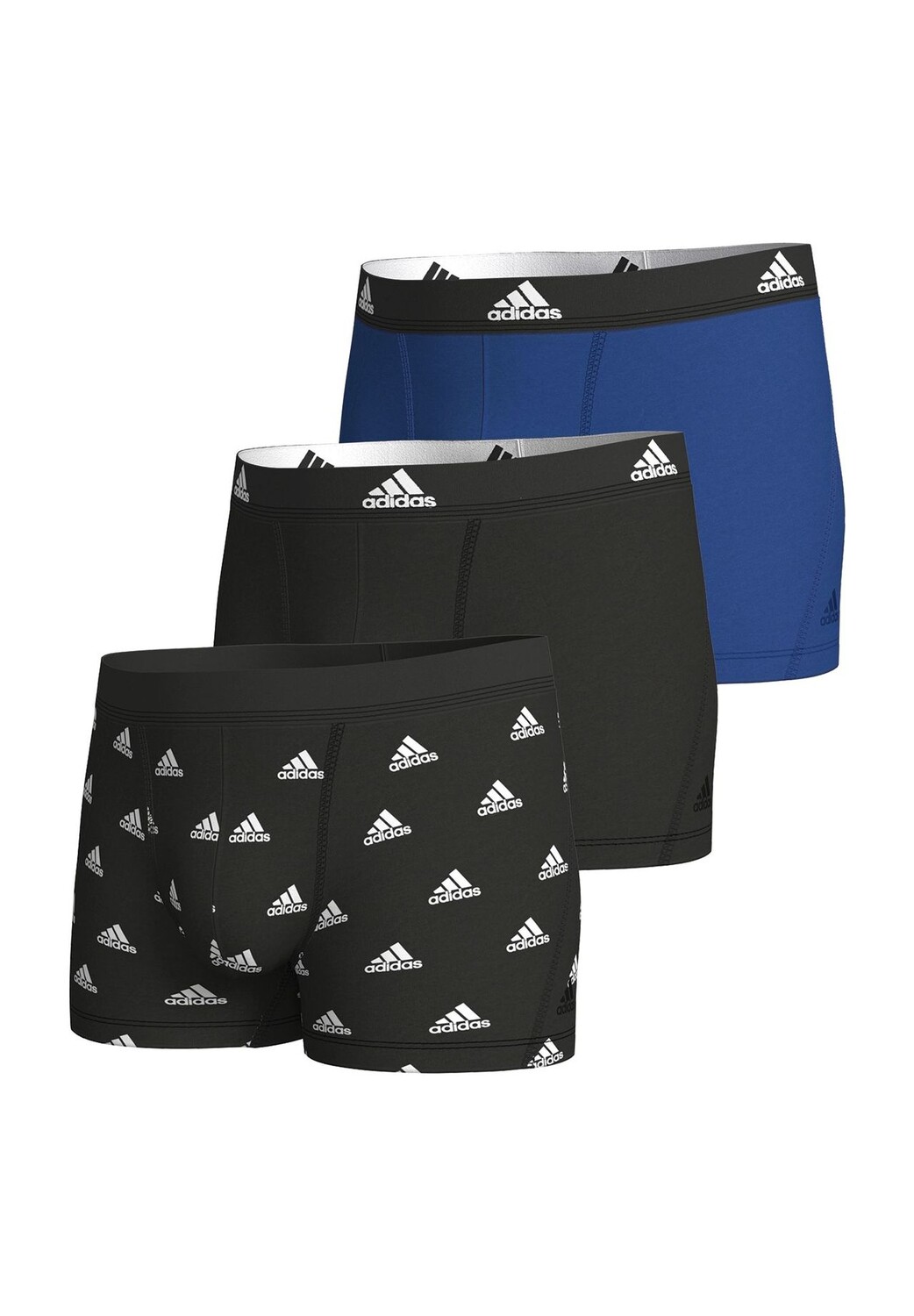 

Хлопковые брюки Active Flex, 3 пары, с логотипом на поясе, мужские Adidas, цвет 913 Schwarz/blau