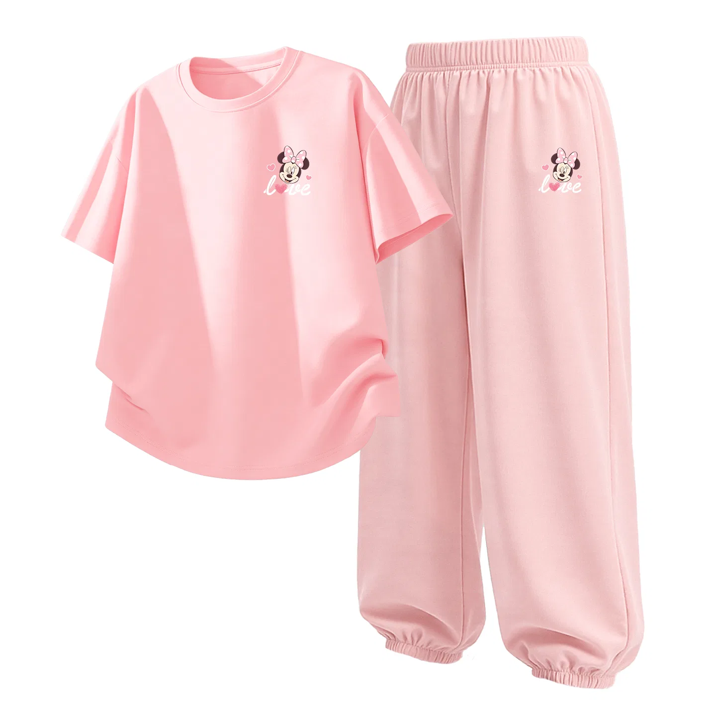 Детский спортивный костюм Casual Sportswear 2 Piece Set Disney, Dazzle Heart K Pink+Dazzle Heart K Soft Pink