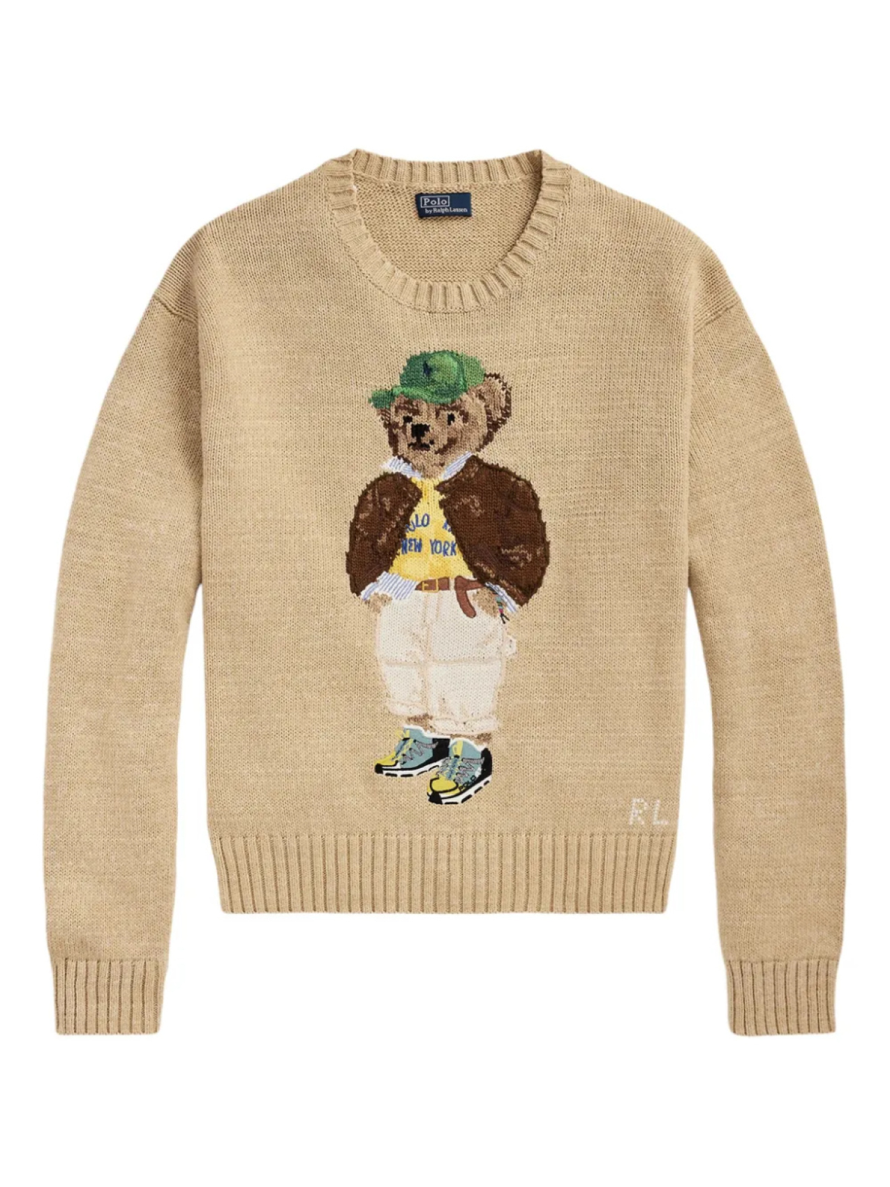 

Polo Ralph Lauren свитер Polo Bear вязки интарсия, нейтральный
