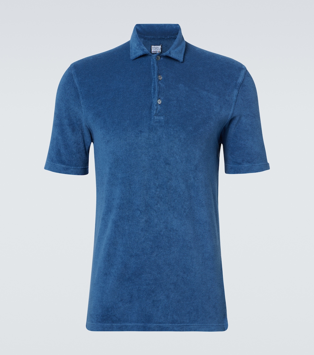 

Мондиаль хлопковая поло из махровой ткани Fedeli, Royal Blue
