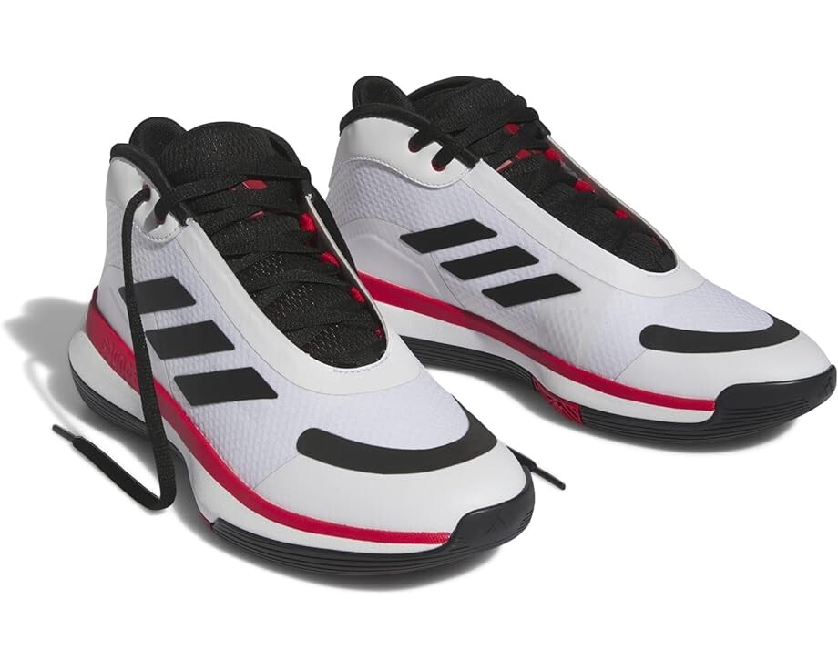 Кроссовки Adidas Bounce Legends, цвет Footwear White/Core Black/Bright Red