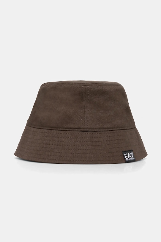 

Хлопковая шляпа Ea7 Emporio Armani, коричневый