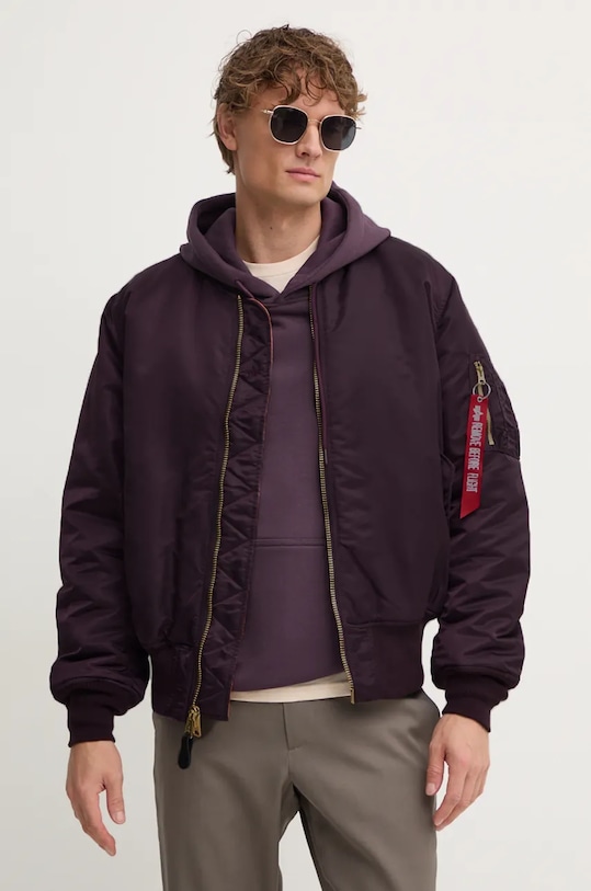 

Куртка-бомбер Alpha Industries, фиолетовый