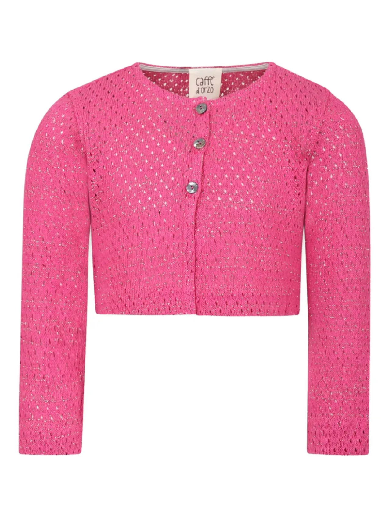 

Кардиган ажурной вязки Caffe' D'orzo, розовый