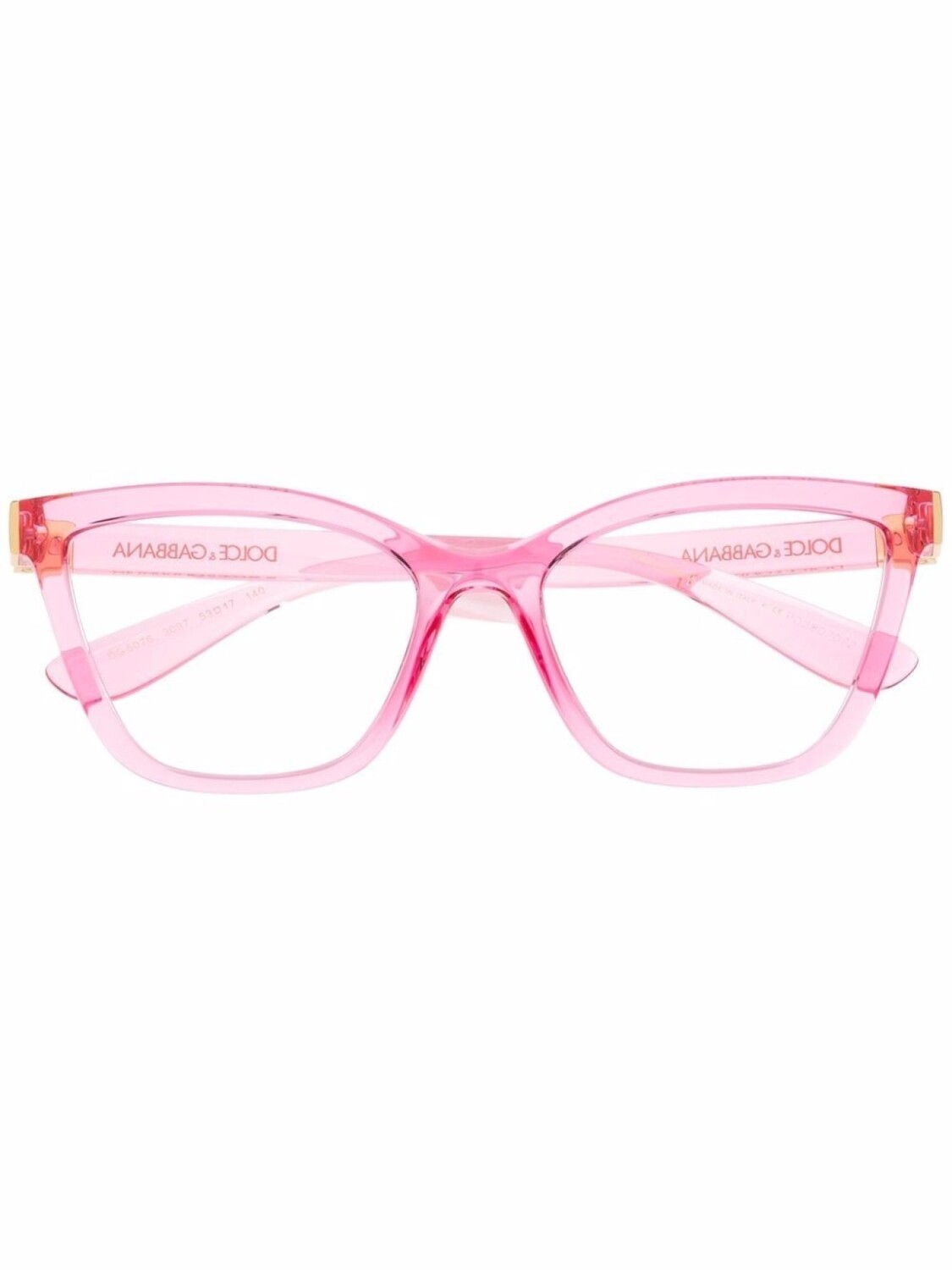 

Очки в прозрачной квадратной оправе Dolce & Gabbana Eyewear, розовый