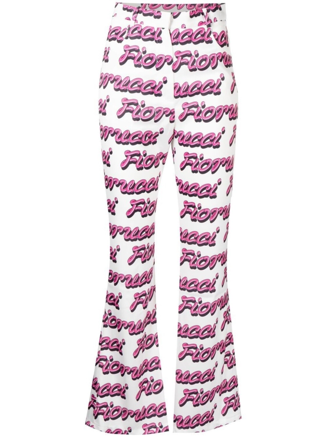 

Fiorucci расклешенные брюки с завышенной талией, белый