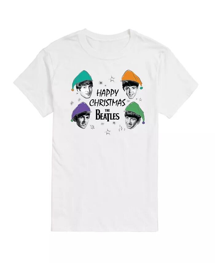

Мужская футболка с коротким рукавом The Beatles Happy Christmas AIRWAVES, белый