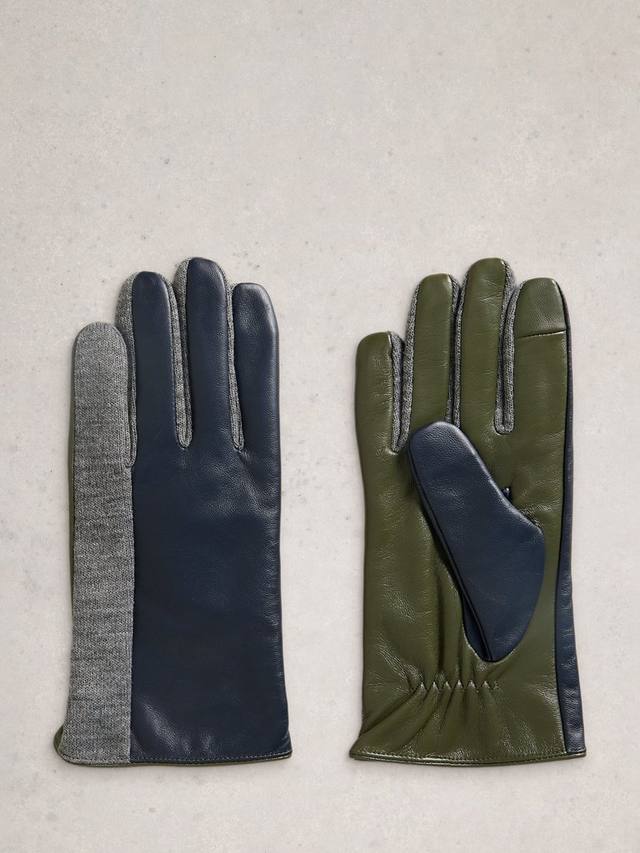 

Перчатки Layla из контрастной кожи White Stuff