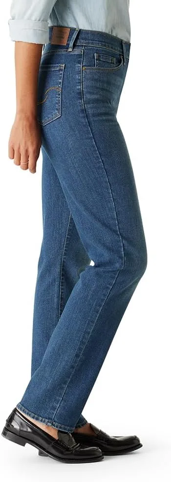 Levi's Women's High-Rise Straight Jeans Stretch Denim, Hurricane, 6 Long — фото 3