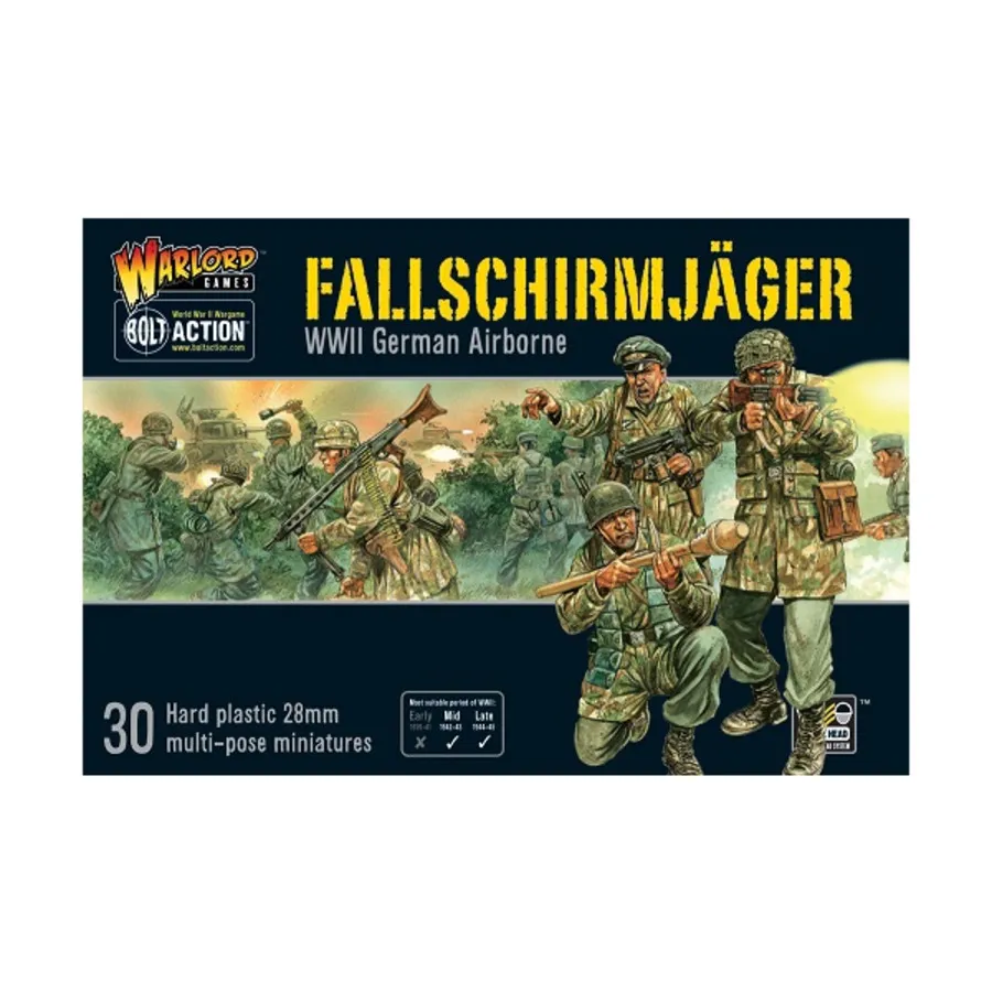 

Fallschirmjager (2-е издание), Bolt Action - German - Fallschirmjager (28mm)