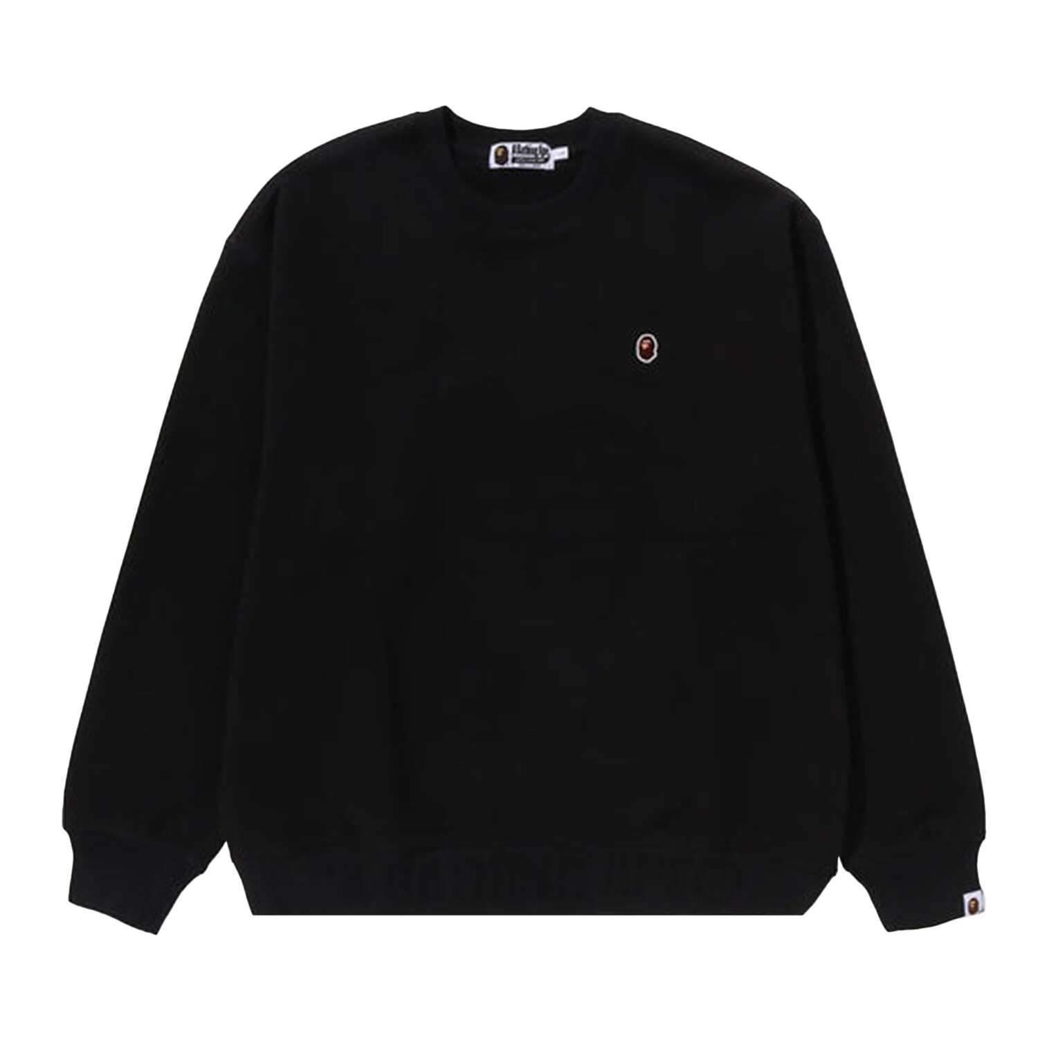 

BAPE Ape Head One Point Crewneck, черный