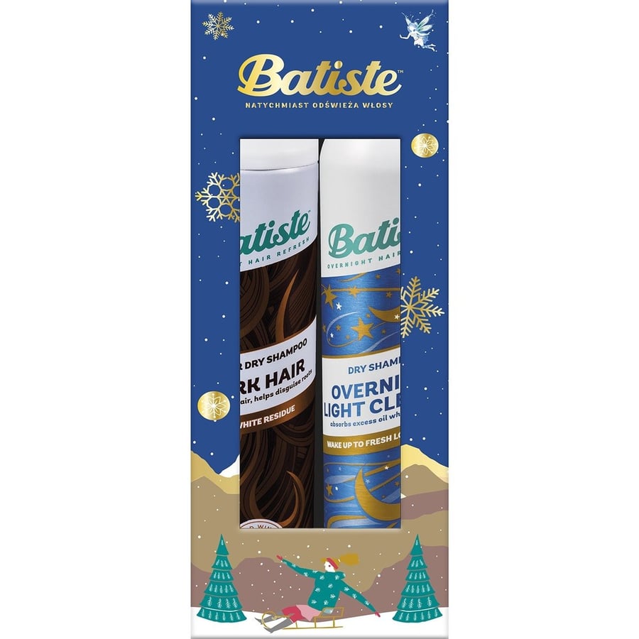 

Набор Batiste (сухой шампунь для темных волос 200 мл + ночное легкое очищение 200 мл)