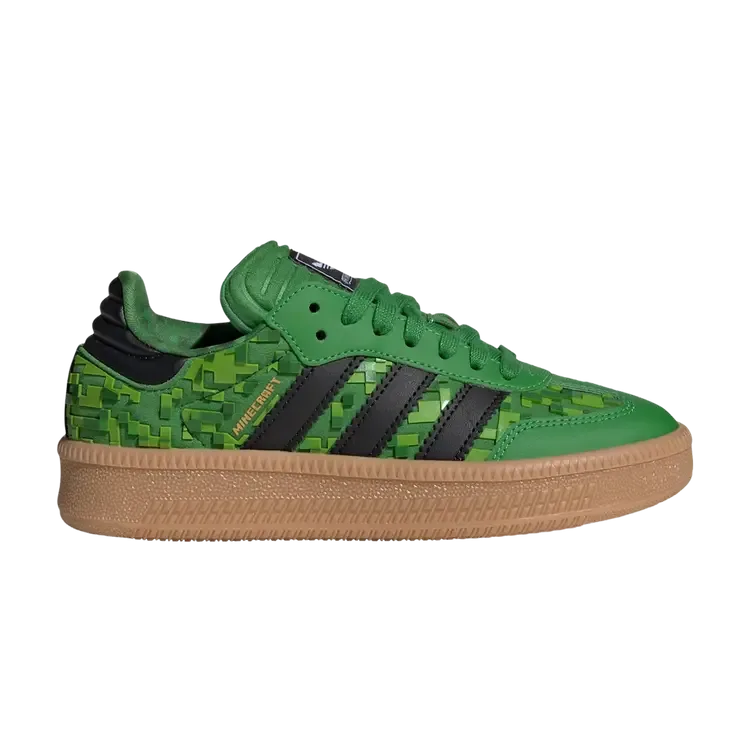Minecraft x Adidas Samba XLG J 'Green Core Black Cloud White