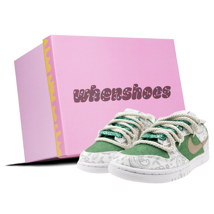

Кроссовки Nike Dunk Skateboard Shoes Women's Low-Top White/Green