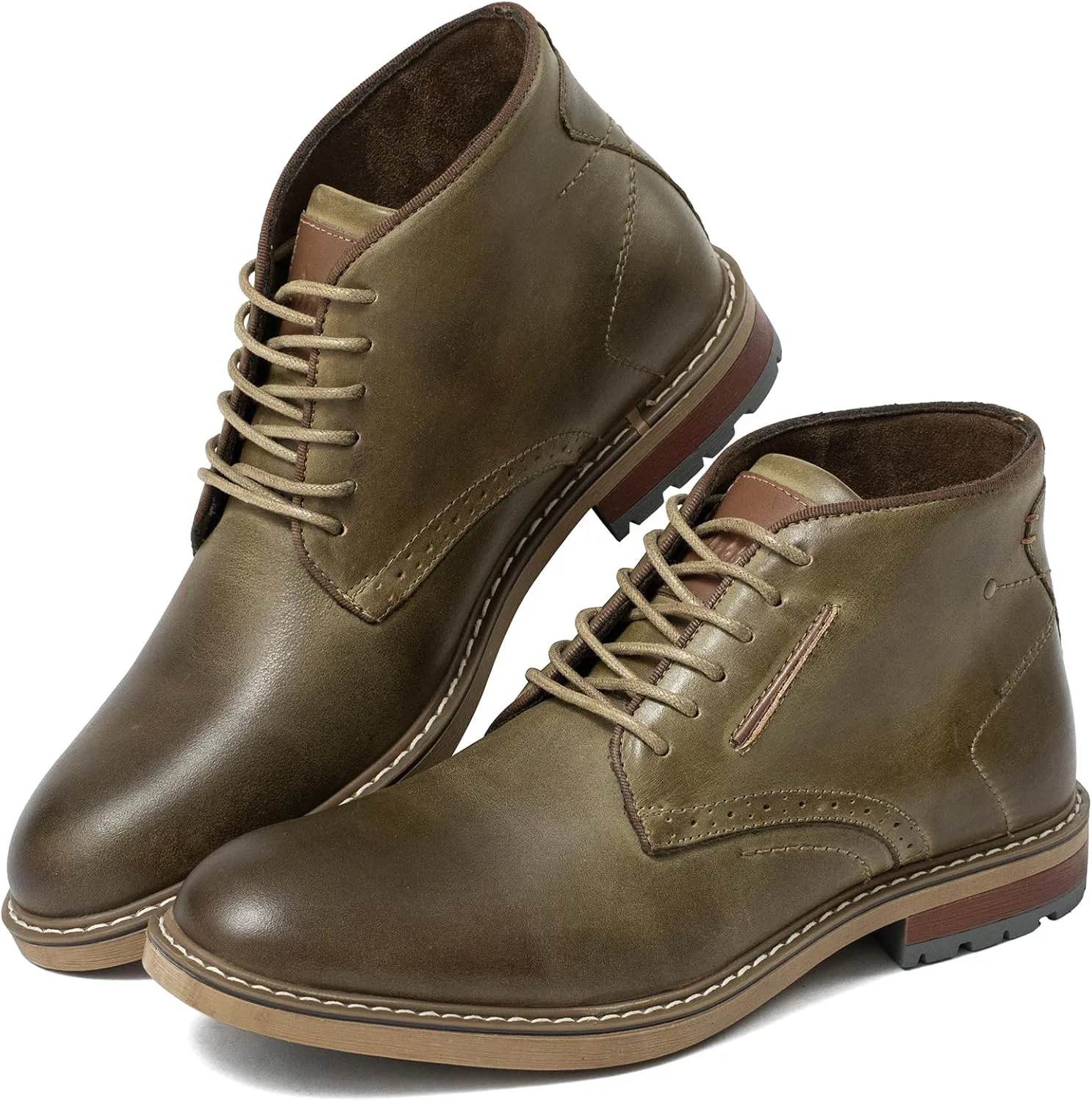 Мужские ботинки Arkbird Chukka, классические повседневные ботинки с шнуровкой до щиколотки из натуральной замши, хаки