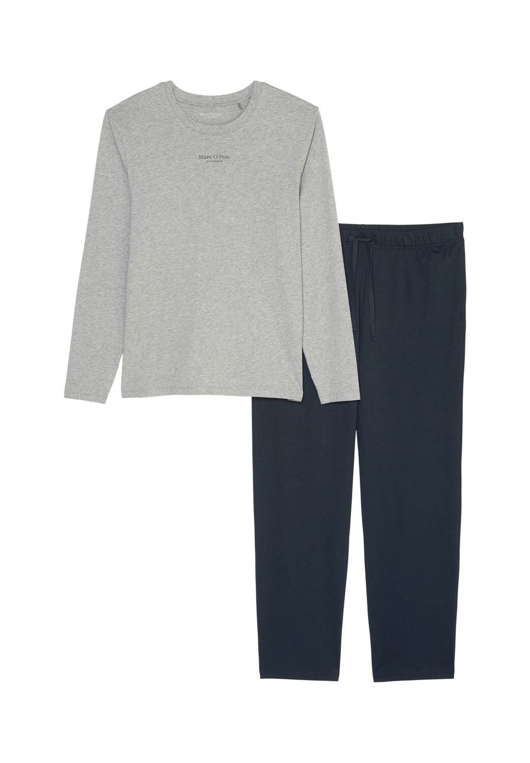 

Пижама из натурального джерси Marc O'Polo, цвет Grey Melange Dark Navy