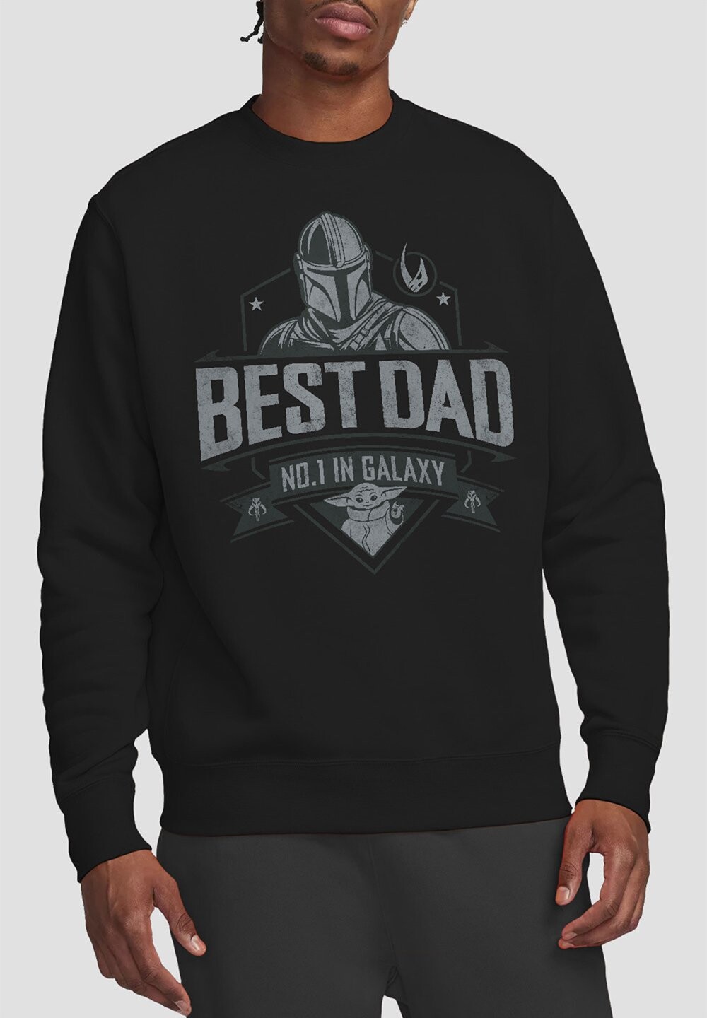 

Толстовка STAR WARS FATHER S DAY MANDALORIAN BEST DAD PRINT Star Wars, черный